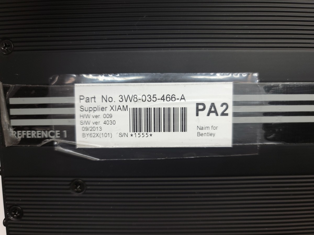 3W8-035-466-A Bentley GTC Naim amplifier REFURBISHED w/ core