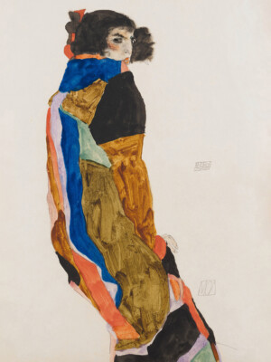 Egon Schiele Moa-Tänzer Kunstplakat Gerahmter druck 46x61 cm