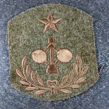 WW1 US Army Military AEF Private Coast Artillery Rank Chevron Patch Insignia