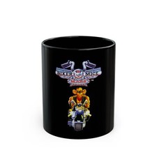 Biker Mice From Mars SNES Tazza da tè caffè nera in ceramica stile retrò (11 oz, 15 oz)