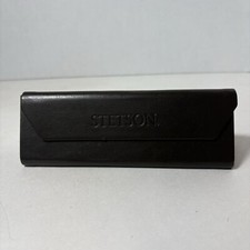 Stetson Glasses Case Only Dark Brown Triangle Pyramid Magnetic Close C3