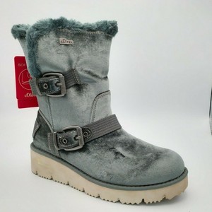 grey mid calf boots uk