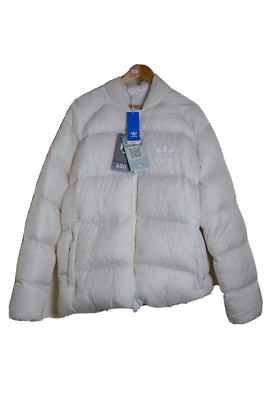 Adidas SST Materia Originals DLX Pure Down Fill Jacke ungetragen off white UVP 500 