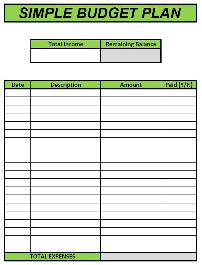 Personal Simple Budget Plan for Beginners: PDF/Spreadsheet/Both Read Description - Image 4 of 4