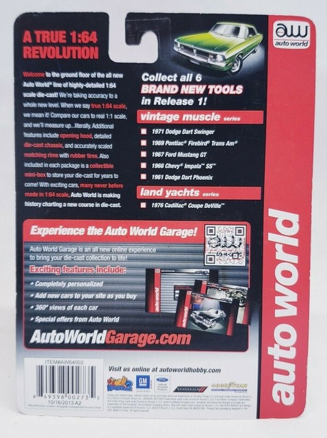 Auto World Vintage Muscle 1965 Ford Gt40 Hobby Version A 1 64 For Sale Online Ebay