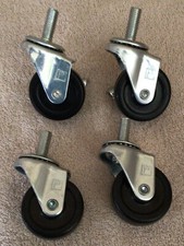 4 Medium/Heavy Duty Ball Bearing Stem Swivel Casters