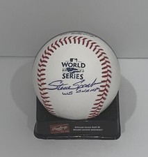 STEVE SPARKS SIGNED 2022 WORLD SERIES BASEBALL HOUSTON ASTROS PROOF JSA COA