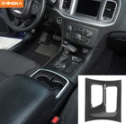Console Gear Shift Box Panel Trim Cover For Dodge Charger 2015-2022 Carbon Fiber