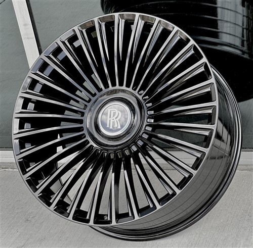 SET(4) 24x10 5X112/5X120 OS FF02 Wheel/Tire Package for Rolls Royce Phantom