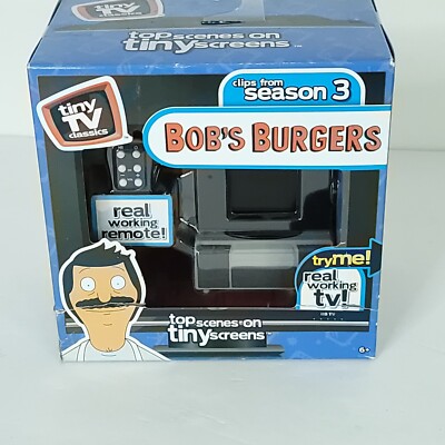 Bobs Burgers Tiny TV Classics Real Working TV Remote Top Scenes Season 3 Box Rip