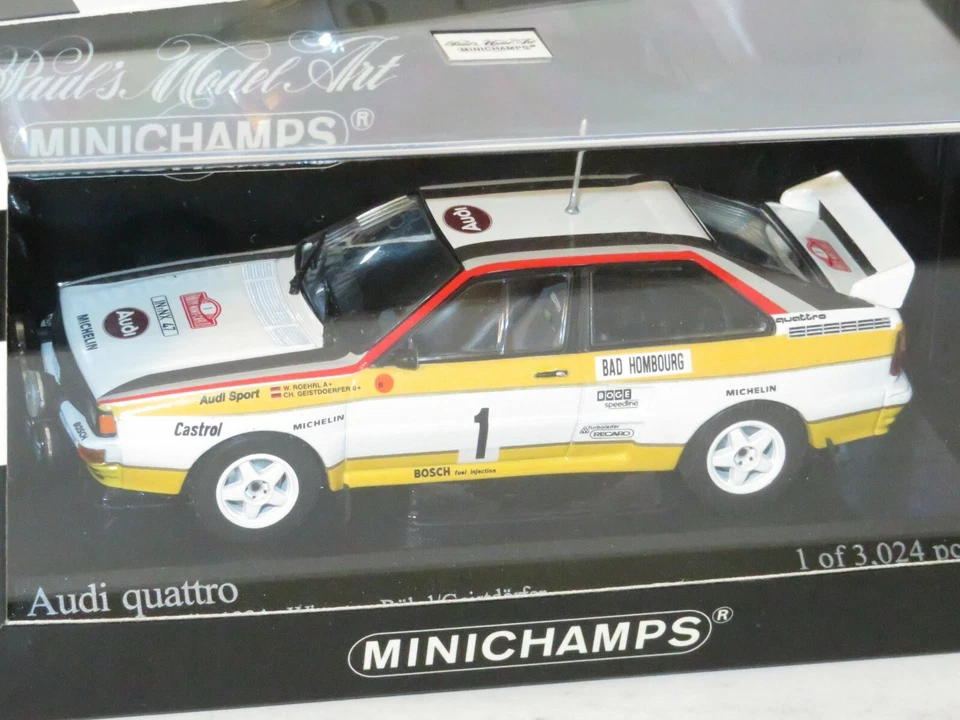 1/43 Audi Quattro  Audi Sport  Winner Rally Monte Carlo 1984  #1 W.Rohrl - Image 2 of 4