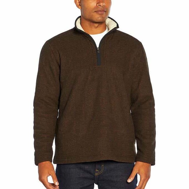 ORVIS Mens Sherpa Lined 1/4 Quarter Zip 