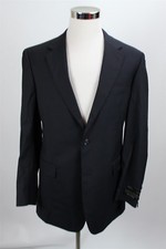 NEW JoS A Bank Men's Suit 41L-35W Blue Striped Superfine 100 Wool MSRP 650