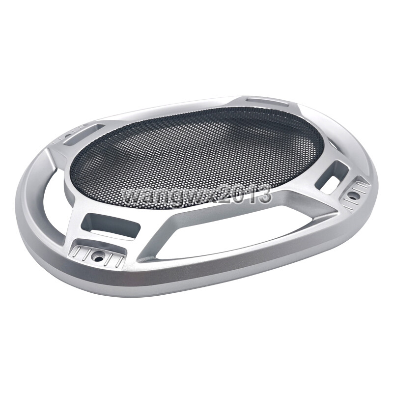 2x 6"x9" inch Car Audio Speaker Cover Woofer Decorative Circle Metal
