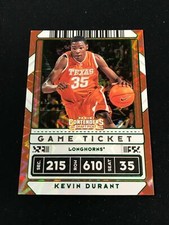 2020 Contenders Draft Game Ticket #5 KEVIN DURANT Green Explosion Texas *DC34B