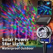 Waterproof Outdoor Laser Lights Solar Powered Colorful Light Rotating Projector