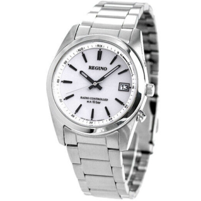 CITIZEN REGUNO RS25-0484H Radio Solar Analog Quartz Watch White