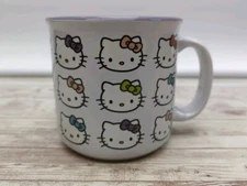 Hello Kitty Sanrio Faces & Multi Colored Bows  Coffee Mug New Gift