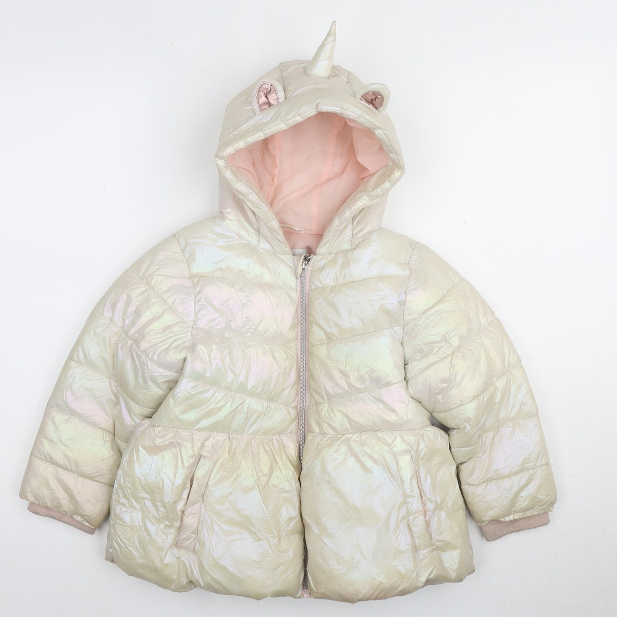 Very Girls Unicorn Puffer Jacket, 4-5 Years, Multicoloured