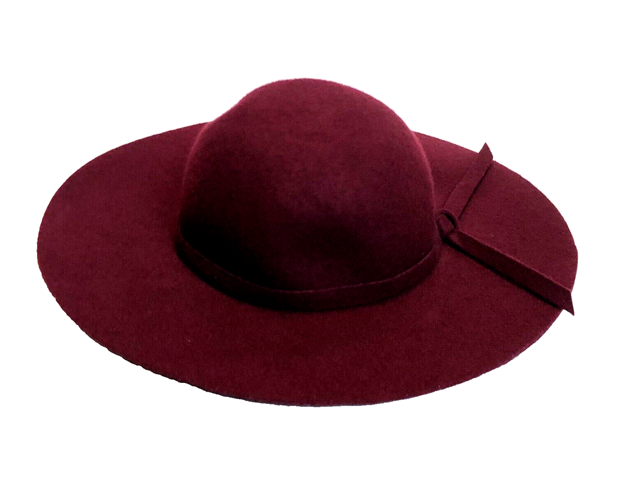 Lovely Bird Wool Brim Hat Burgundy Women’s Small Preloved Lovely bird Malibu Fedora 100% wool whiskey | Mercari main image 3