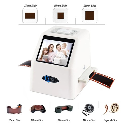 35mm Film Scanners 135 110 126KPK Super 8 Negative Slide Holder Photo Scanner - Picture 2 of 27
