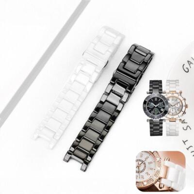 Concave Ceramic Watch Strap For Gu-cci Omega GC Guess Dior Pasha Notch Wristband