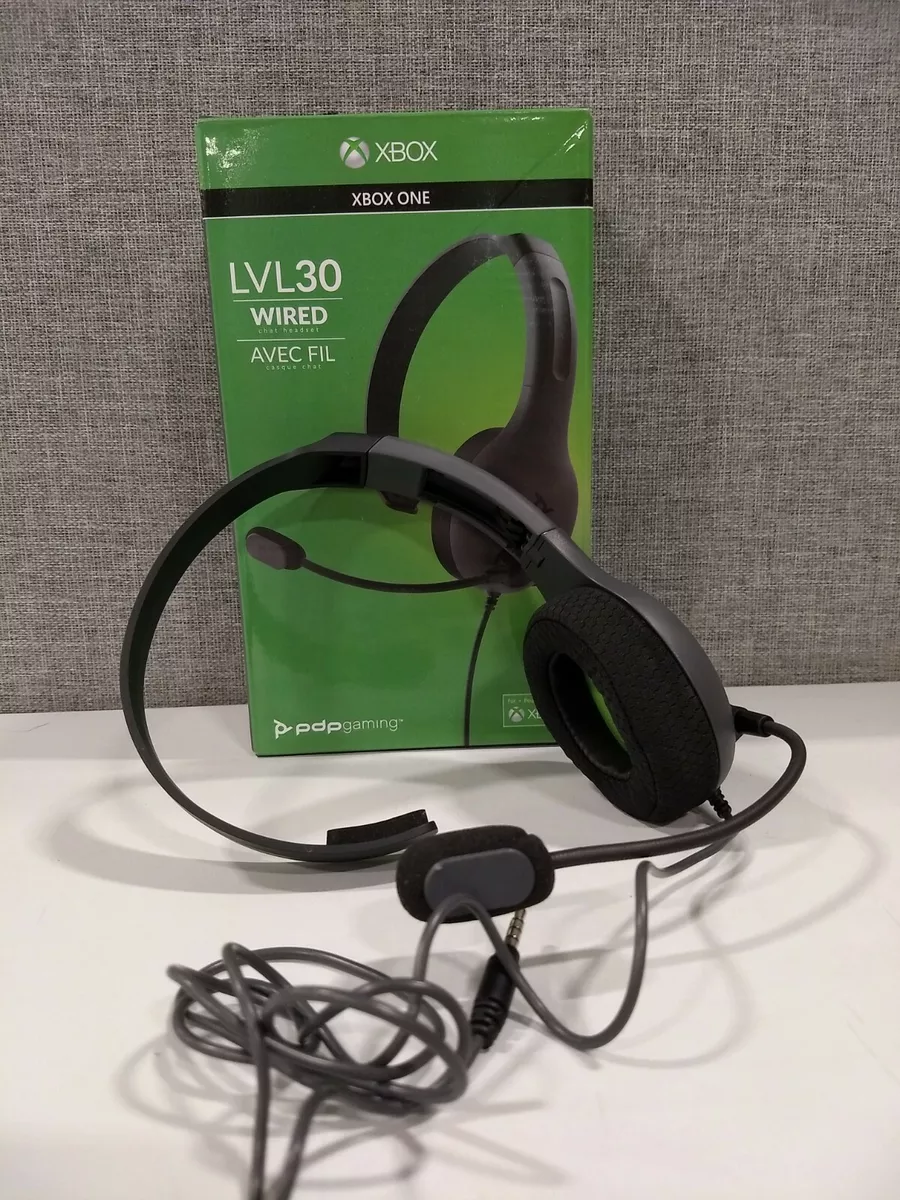 NEW LVL 30 Wired Gaming Headset Avec Fil for Xbox One 30mm Gray