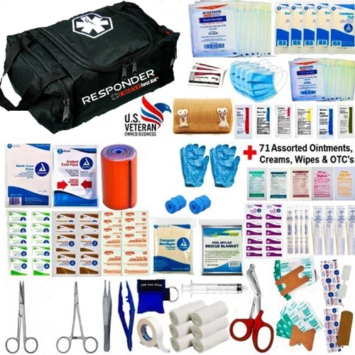 Survival Bag Medical Kit - First Aid Emergency Trauma Bag - IFAK - FREE SHIP