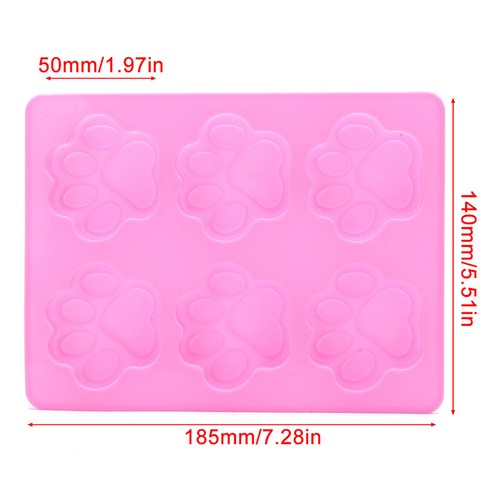 Dog Cat Paw Print Mold Silicone Cake Baking Mold Soap Mold Kitchen Tool _tm - Picture 3 of 5
