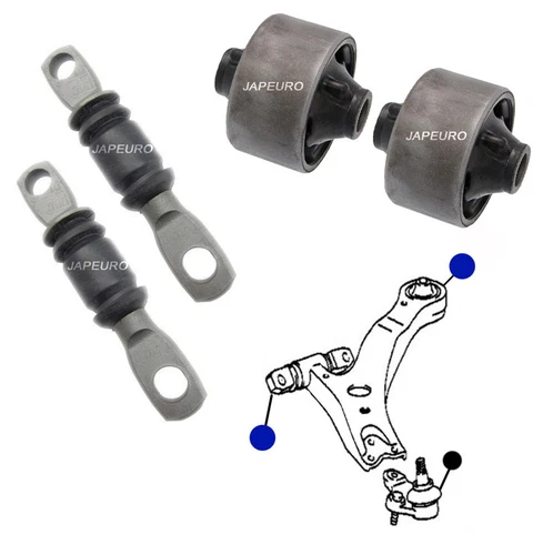 For Toyota Alphard 02-08 Front Lower Wishbone Track Control Arm Bush Bushes Set