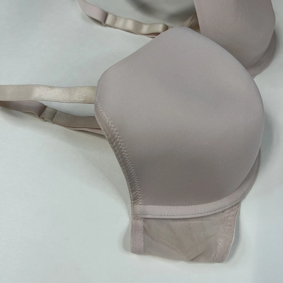 Sujetador H&M 38D Forrado Demi Sólido Rosa Claro Con Aros #2183 Foto 3 de 4