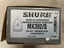 Shure MX392/S Microflex Supercardiod Boundary Microphone w/ Logic-Controls LED