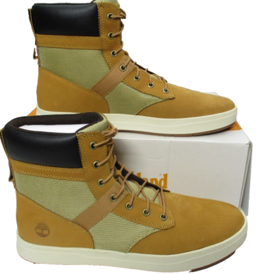 Timberland Davis Square Leather Boots Light Brown Wheat  display picture 1