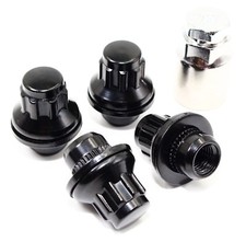 Set Of 4 Veritek Black Wheel Locks Mag W Washer 12x1.5 1.46 Length For Toyota
