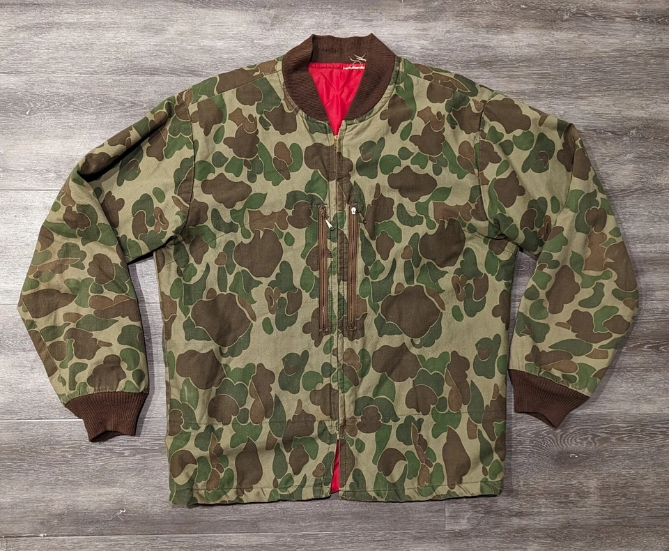 Chaqueta y Pantalones de Caza Camuflados Pato Calidad Años 60 70 Fred Bear De Colección Rara Foto 2 de 4
