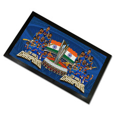 India Cricket World Champions 2026 T20 Bar Runner Mat 2 Sizes Cricket Fans Gift