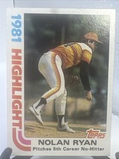 1982 Topps - 1981 Highlight #5 Nolan Ryan