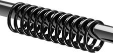 24PCS Shower Curtain Hooks,Black Shower Curtain Rings,Plastic Shower Hooks,Easy