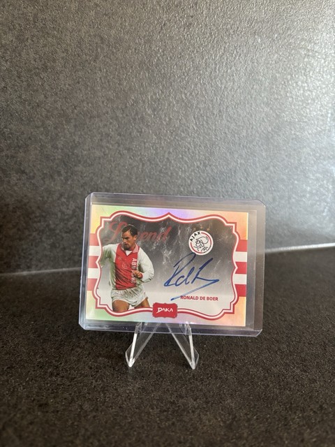 RONALD DE BOER /55 AUTO SILVER DAKA TEAM SET 2024-25 ON CARD AFC AJAX