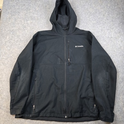 Veste Softshell Columbia Ascender Homme – Imperméable Coupe-vent – Noir Taille L