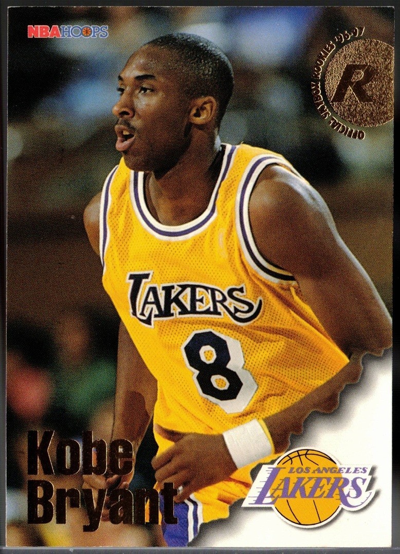 1996-97 NBA Hoops Basketball #281 Kobe Bryant Rookie Card RC Lakers
