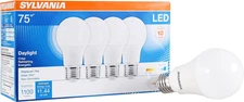 SYLVANIA LED Light Bulb, 75W Equivalent A19, Efficient 12W, Medium Base, Frosted