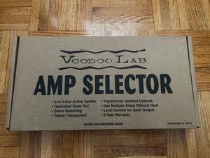Voodoo Lab Amp Selector A/B/C/D Switching 4-Way Pedal, 9V Adapter, Manual, Box