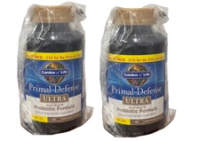 2 PACK Garden of Life Primal Defense Ultra Probiotic Capsules Value Pack New