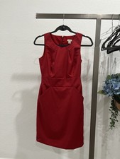 Jcrew Wool Blend Red Mini Dress Sz 0 (item C11)