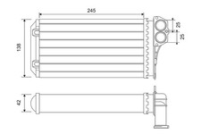 VALEO Wärmetauscher Innenraumheizung 812221 für CITROËN XSARA 206 PEUGEOT 2A SW