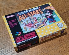Super Mario All Stars Custom Display Box & Tray - UK PAL - SNES Case (Handmade)