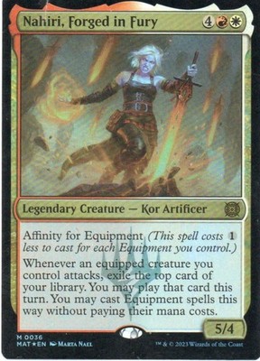 MTG: MOM: The Aftermath: Foil Nahiri, Forged in Fury: Lightly Played Condition
