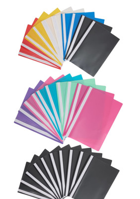 10 Schnellhefter A4 Plastik Kunststoff  Sichthefter PP verschiedene Farben