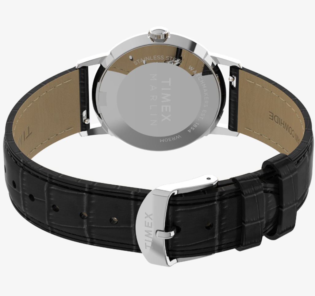 Timex Marlin 34mm TW2Y37600 Men's Women's Quartz Watch Black